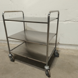 Stainless steel service trolley